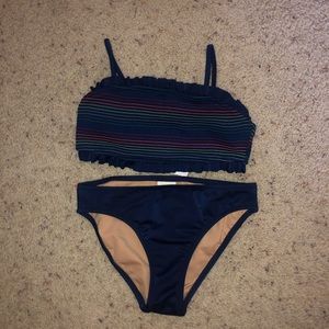 Navy blue girl’s CrewCuts bikini